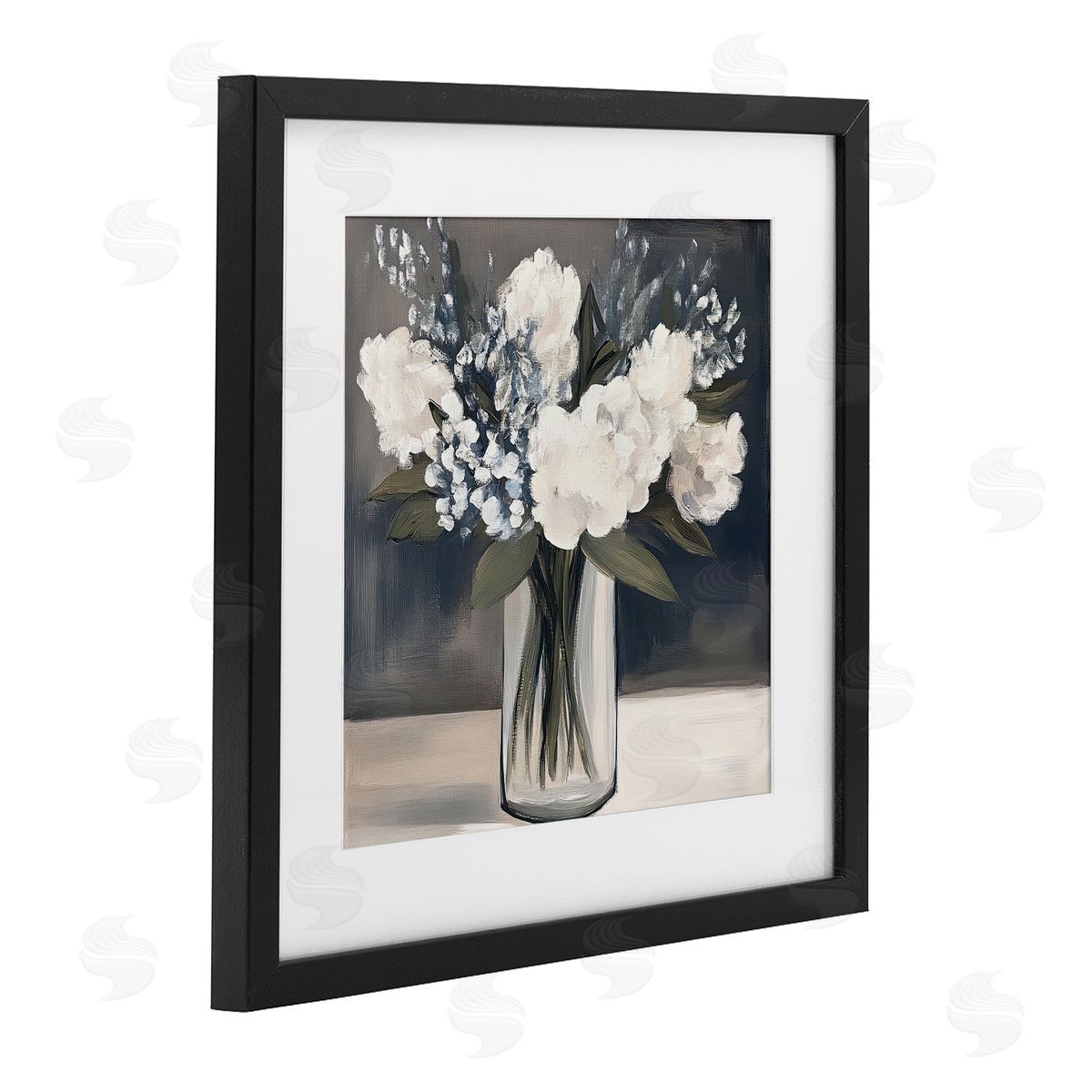 Mona Grace Vase of Graceful Blooms Canvas Wall Art Print