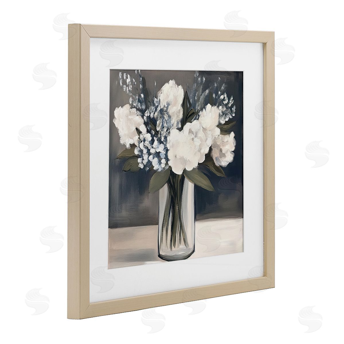 Mona Grace Vase of Graceful Blooms Canvas Wall Art Print