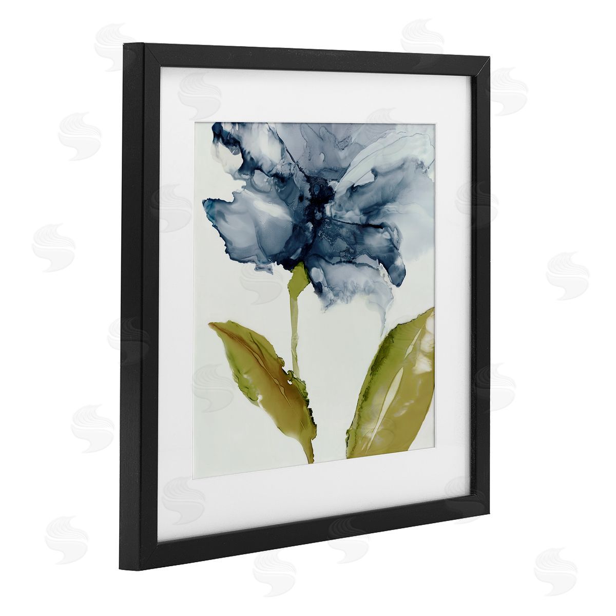 Jacob Q Fluid Flower Abstraction Canvas Wall Art Print