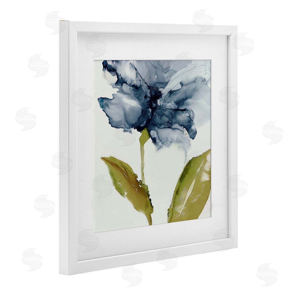 Jacob Q Fluid Flower Abstraction Canvas Wall Art Print