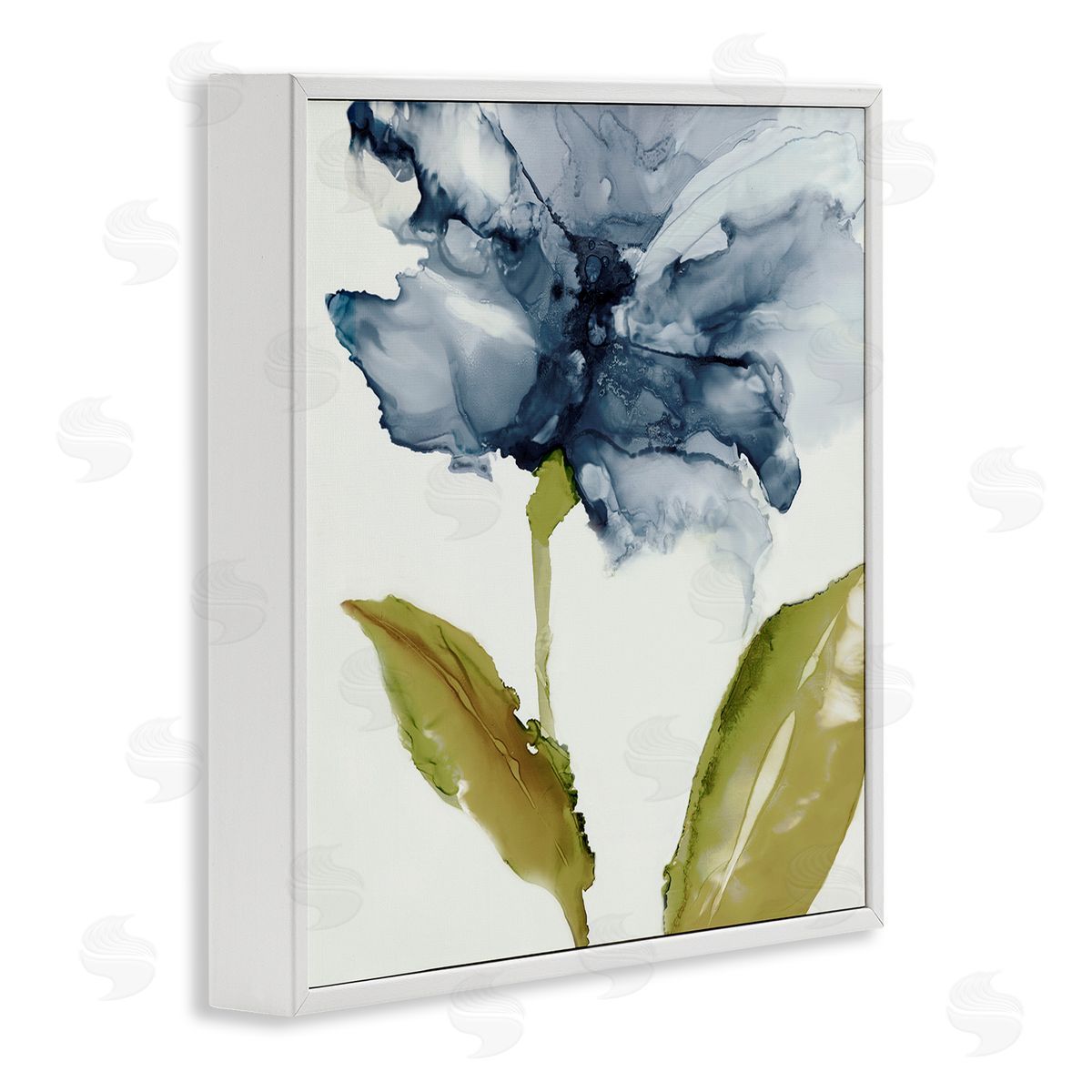 Jacob Q Fluid Flower Abstraction Canvas Wall Art Print