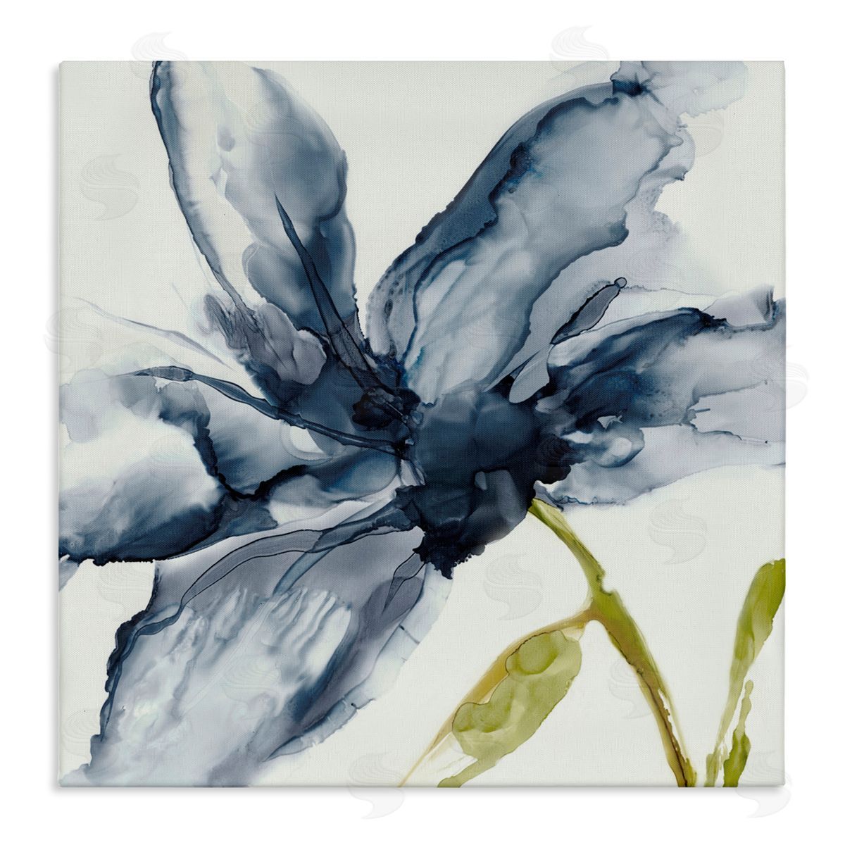 Jacob Q Petals Of Sky Flower Canvas Wall Art Print