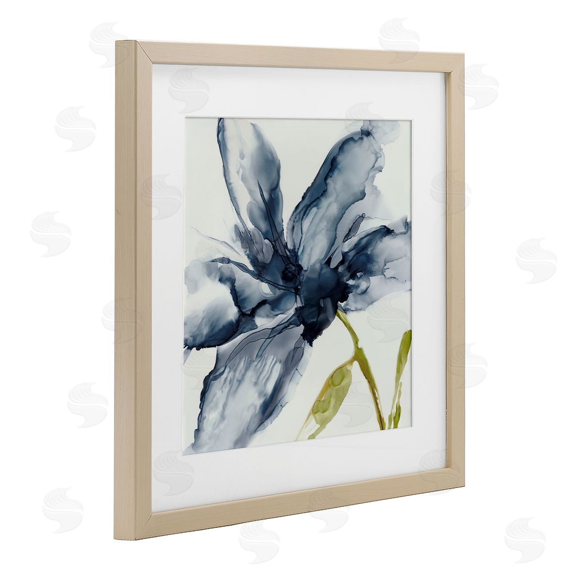 Jacob Q Petals Of Sky Flower Canvas Wall Art Print