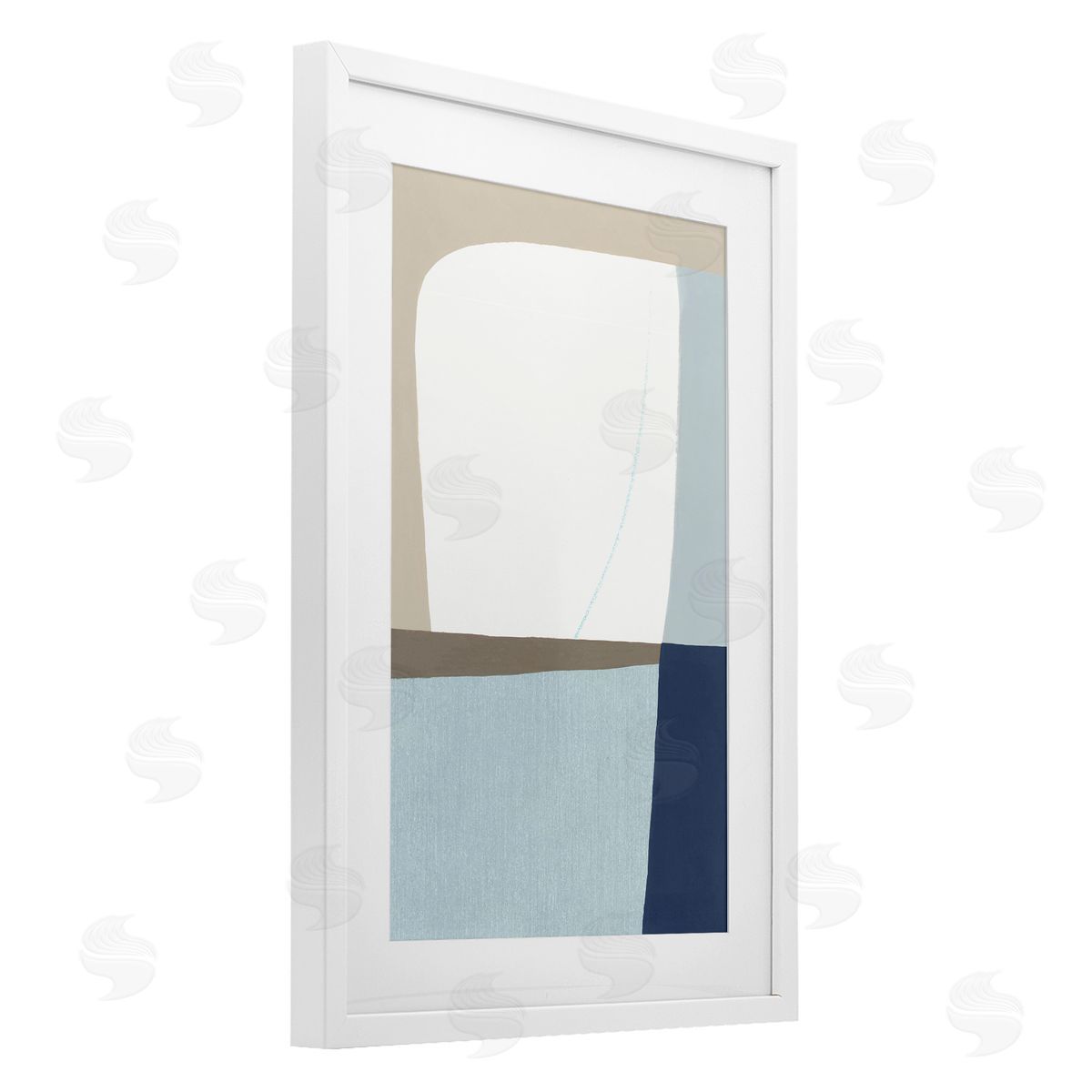 Hannah Dawson Geometric Natural Flow Canvas Wall Art Print