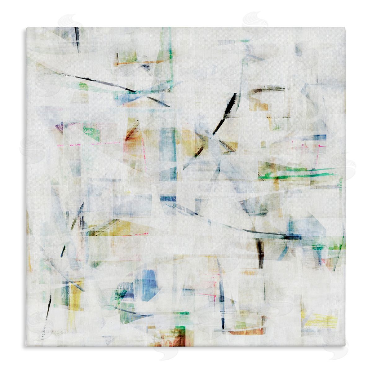 Hannah Dawson Layered Vibrant Complexity Canvas Wall Art Print