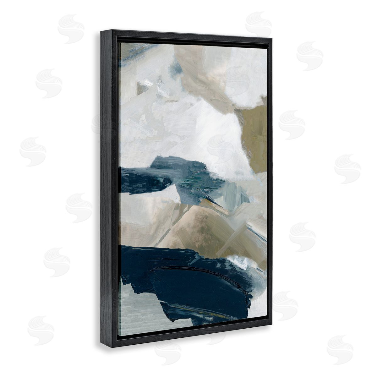 Hannah Dawson Vivid Strokes in Neutrals Canvas Wall Art Print
