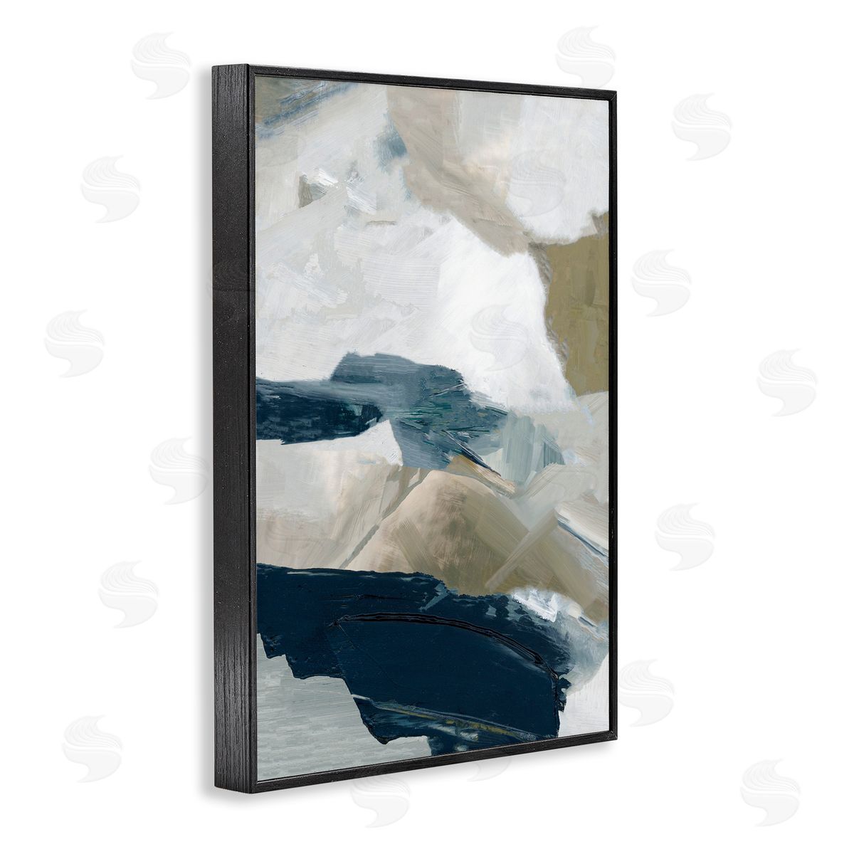 Hannah Dawson Vivid Strokes in Neutrals Canvas Wall Art Print