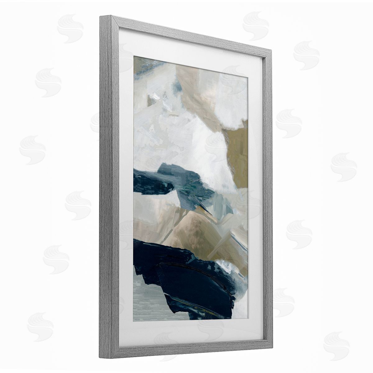 Hannah Dawson Vivid Strokes in Neutrals Canvas Wall Art Print