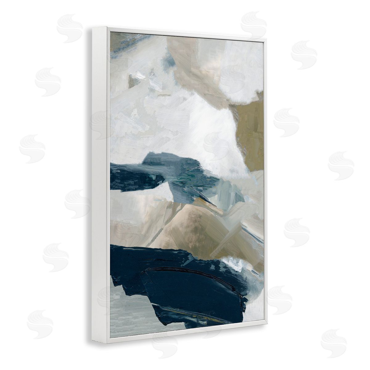 Hannah Dawson Vivid Strokes in Neutrals Canvas Wall Art Print