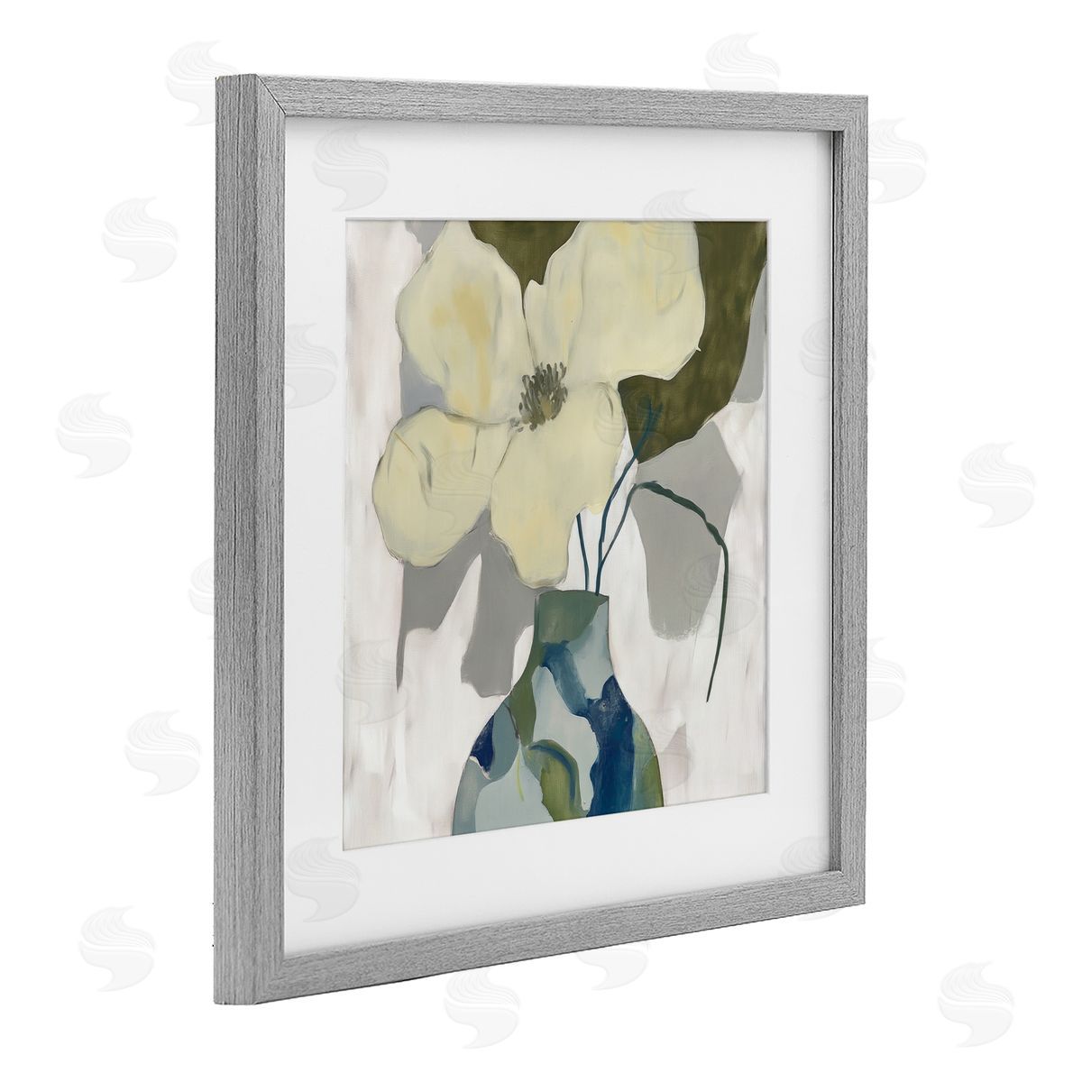 Elara Yasna Boho Modern Petals Canvas Wall Art Print