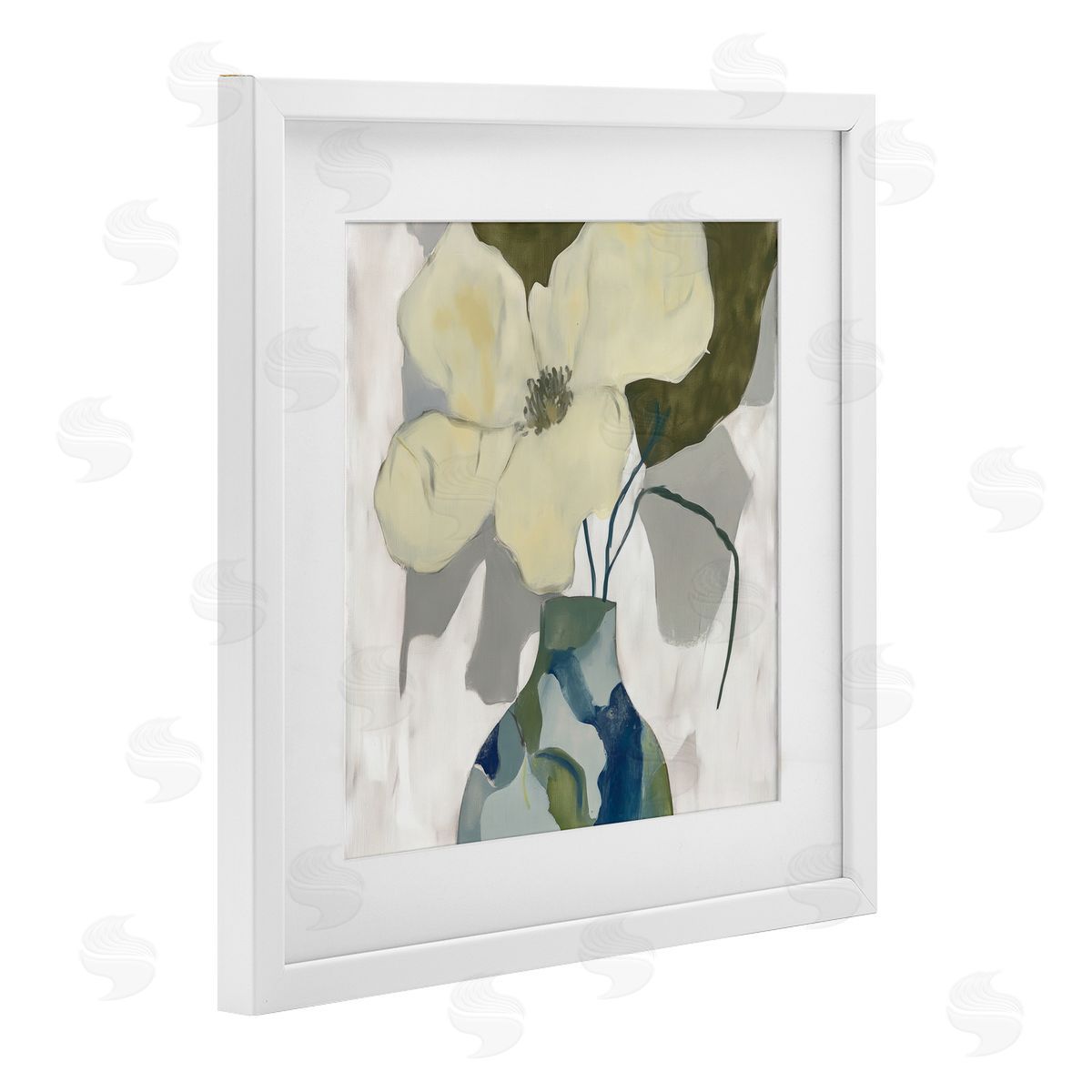 Elara Yasna Boho Modern Petals Canvas Wall Art Print