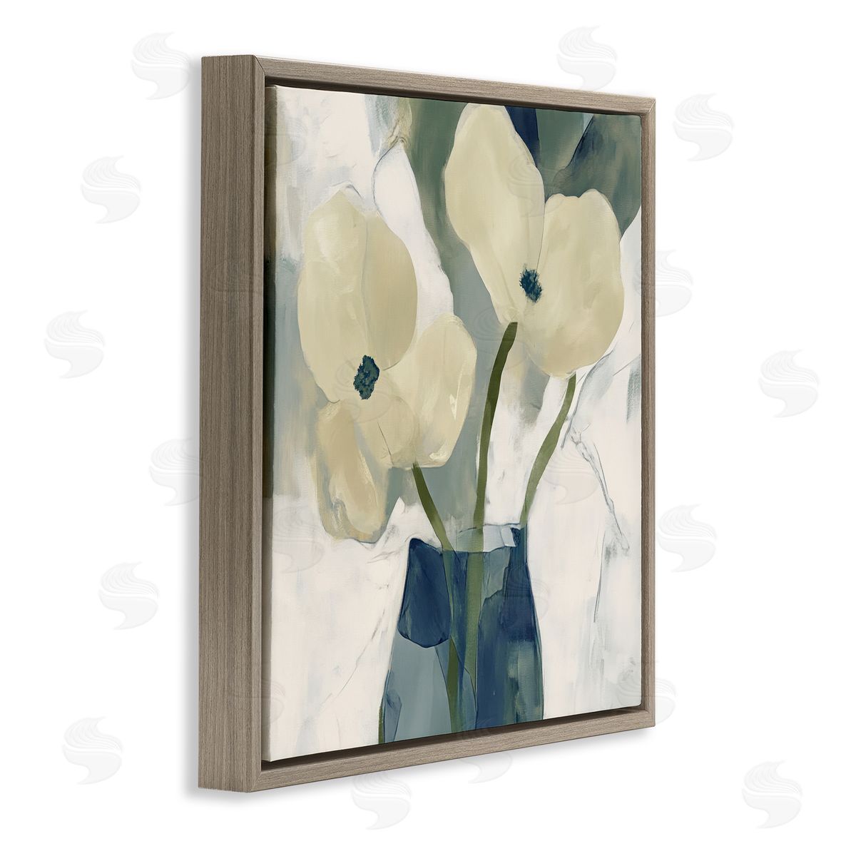 Elara Yasna Simple Yellow Petals Canvas Wall Art Print