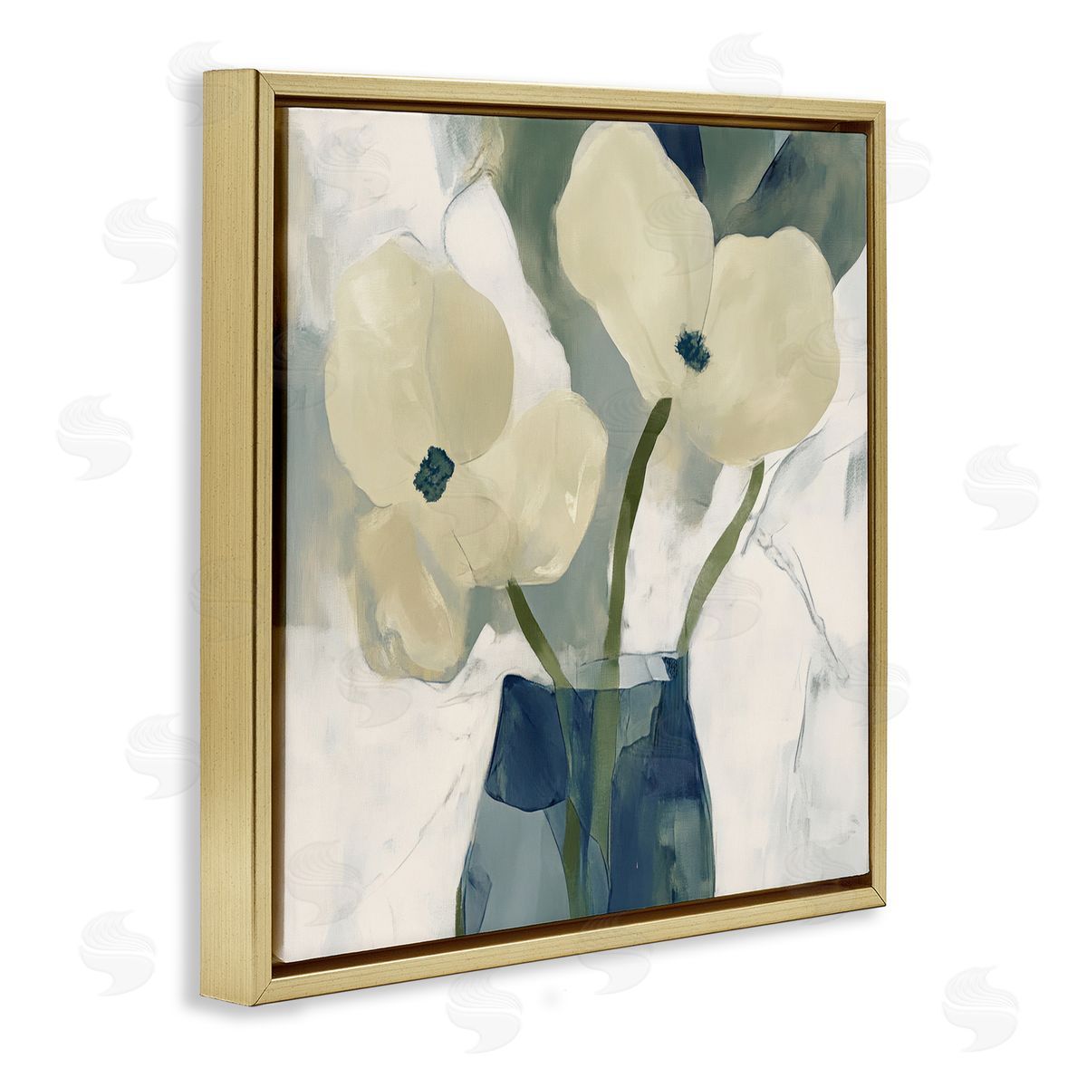 Elara Yasna Simple Yellow Petals Canvas Wall Art Print