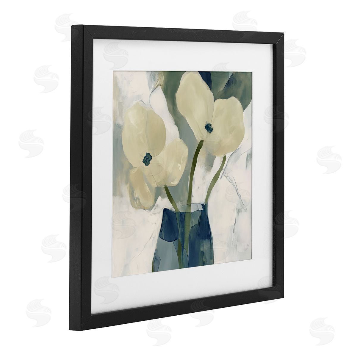 Elara Yasna Simple Yellow Petals Canvas Wall Art Print