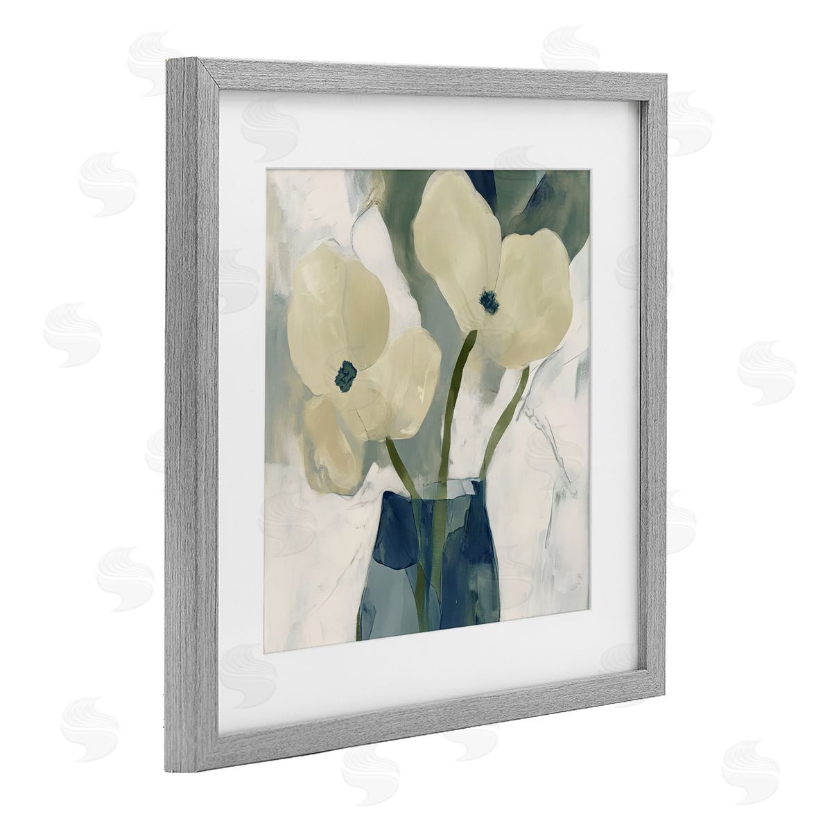 Elara Yasna Simple Yellow Petals Canvas Wall Art Print