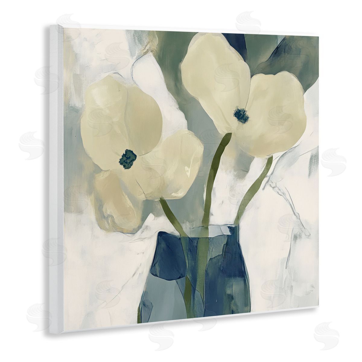 Elara Yasna Simple Yellow Petals Canvas Wall Art Print