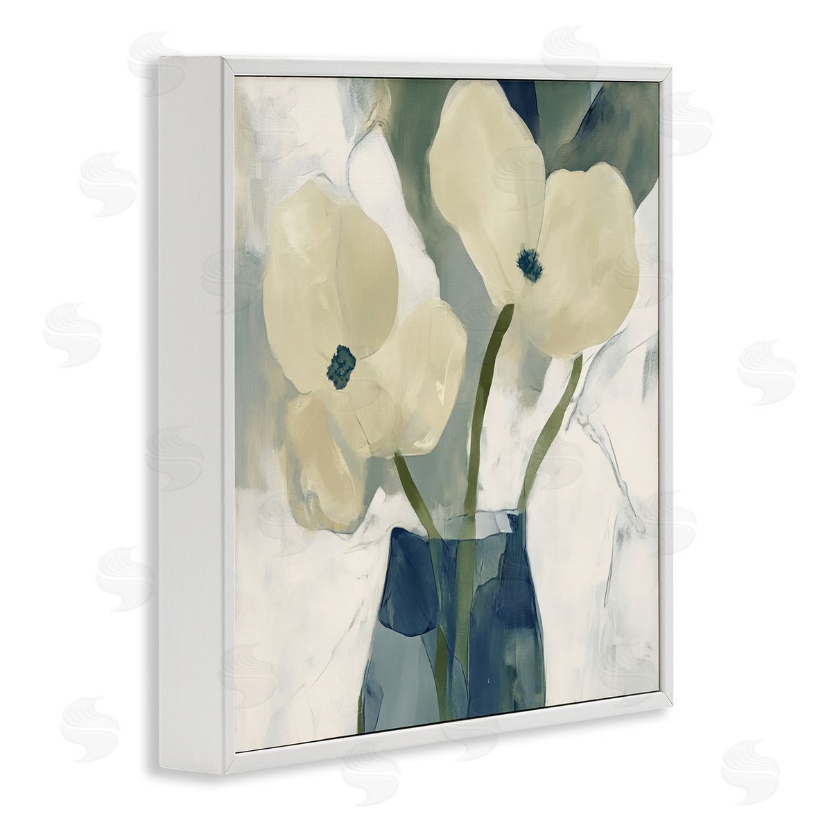 Elara Yasna Simple Yellow Petals Canvas Wall Art Print