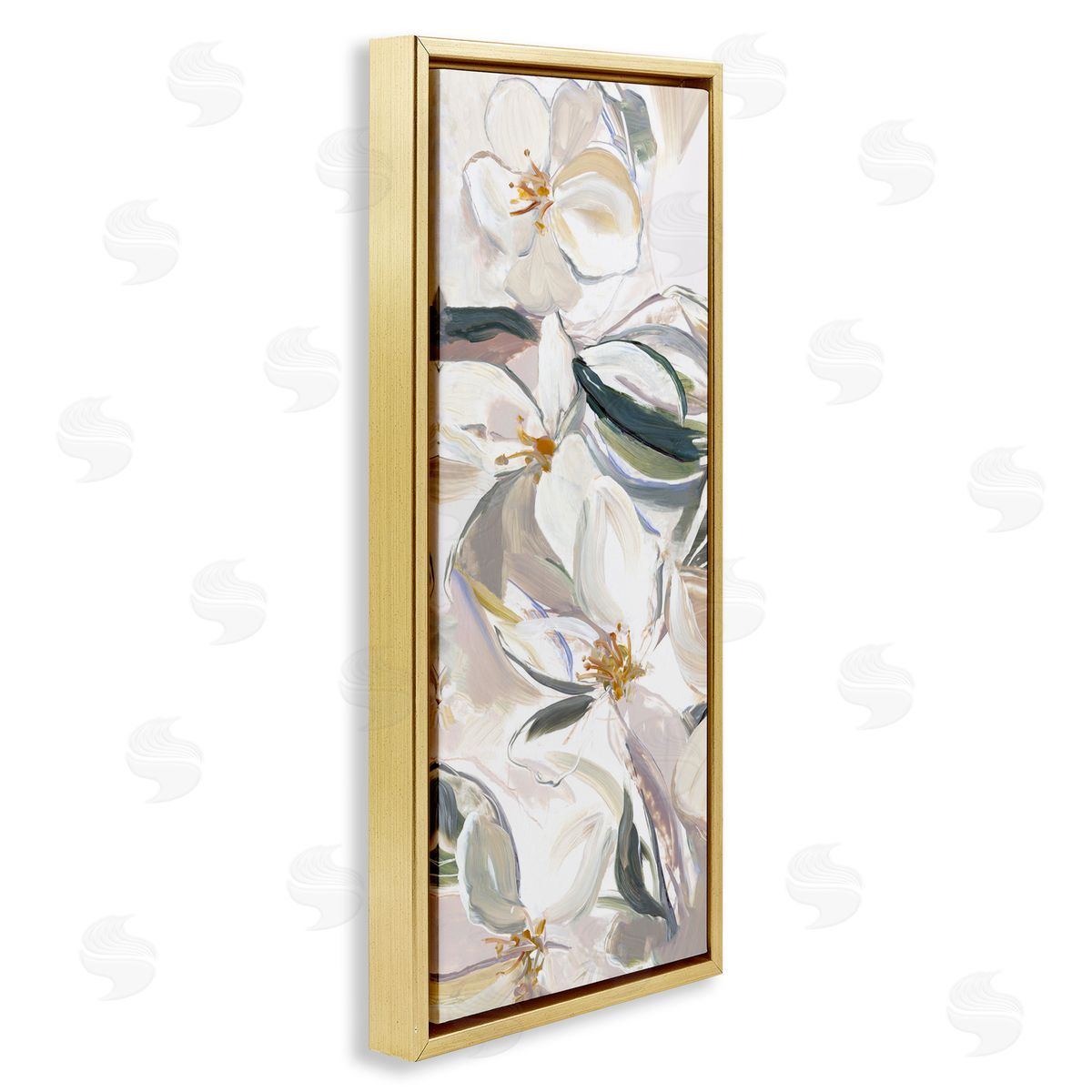 Hannah Dawson Neutral Tone Spring Blooms Canvas Wall Art Print