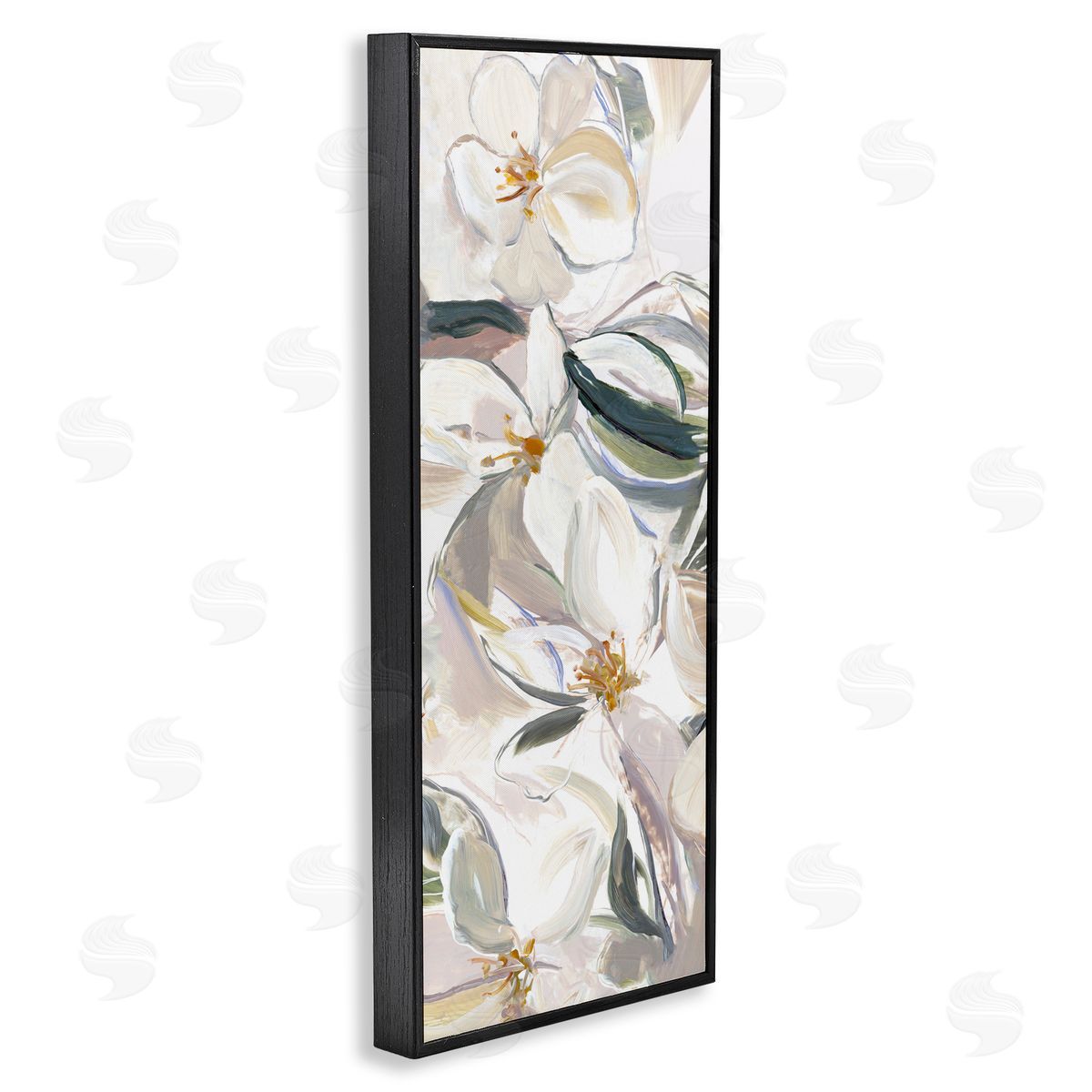 Hannah Dawson Neutral Tone Spring Blooms Canvas Wall Art Print