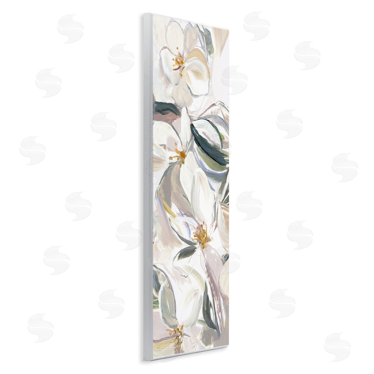Hannah Dawson Neutral Tone Spring Blooms Canvas Wall Art Print