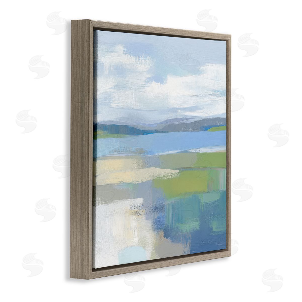 Mona Grace Quiet Cove Seascape Canvas Wall Art Print