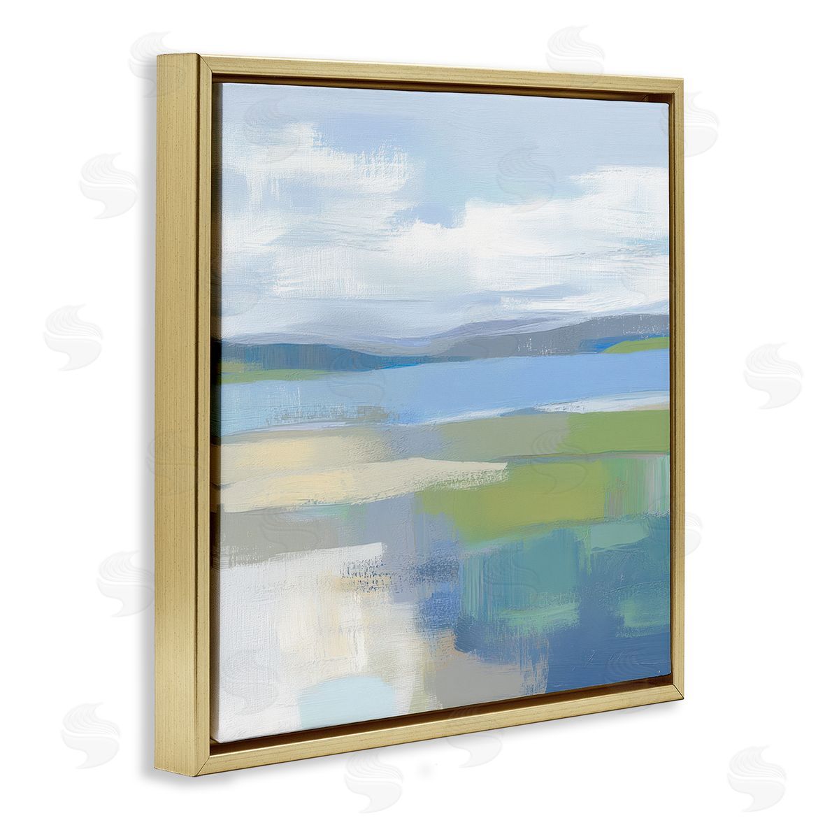 Mona Grace Quiet Cove Seascape Canvas Wall Art Print