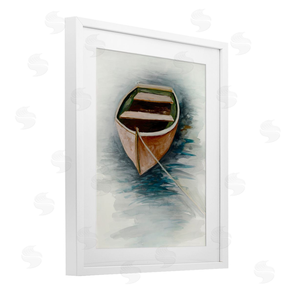 Jacob Q Sunset Drift Boat Canvas Wall Art Print