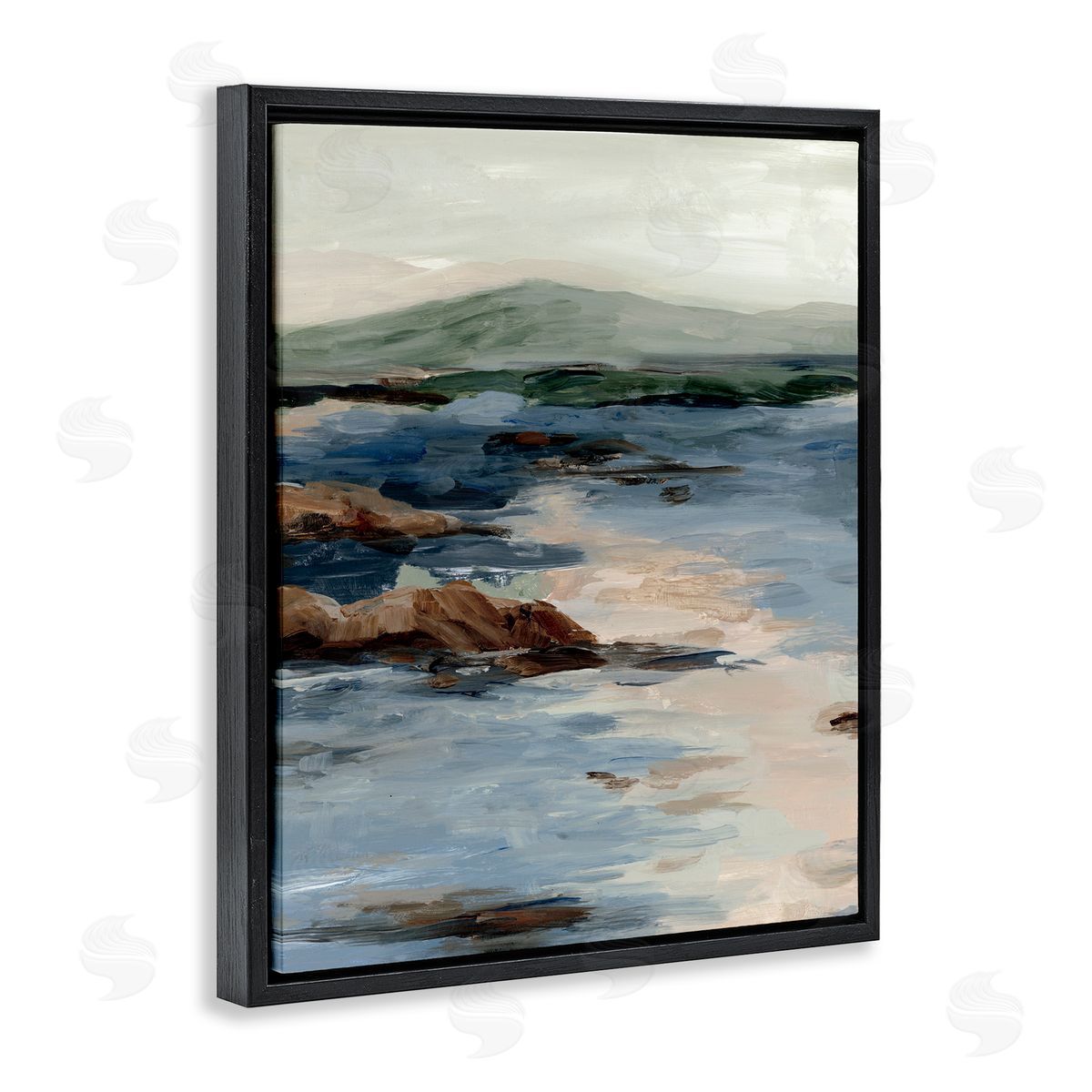 Jacob Q Crashing Tides Seascape Canvas Wall Art Print