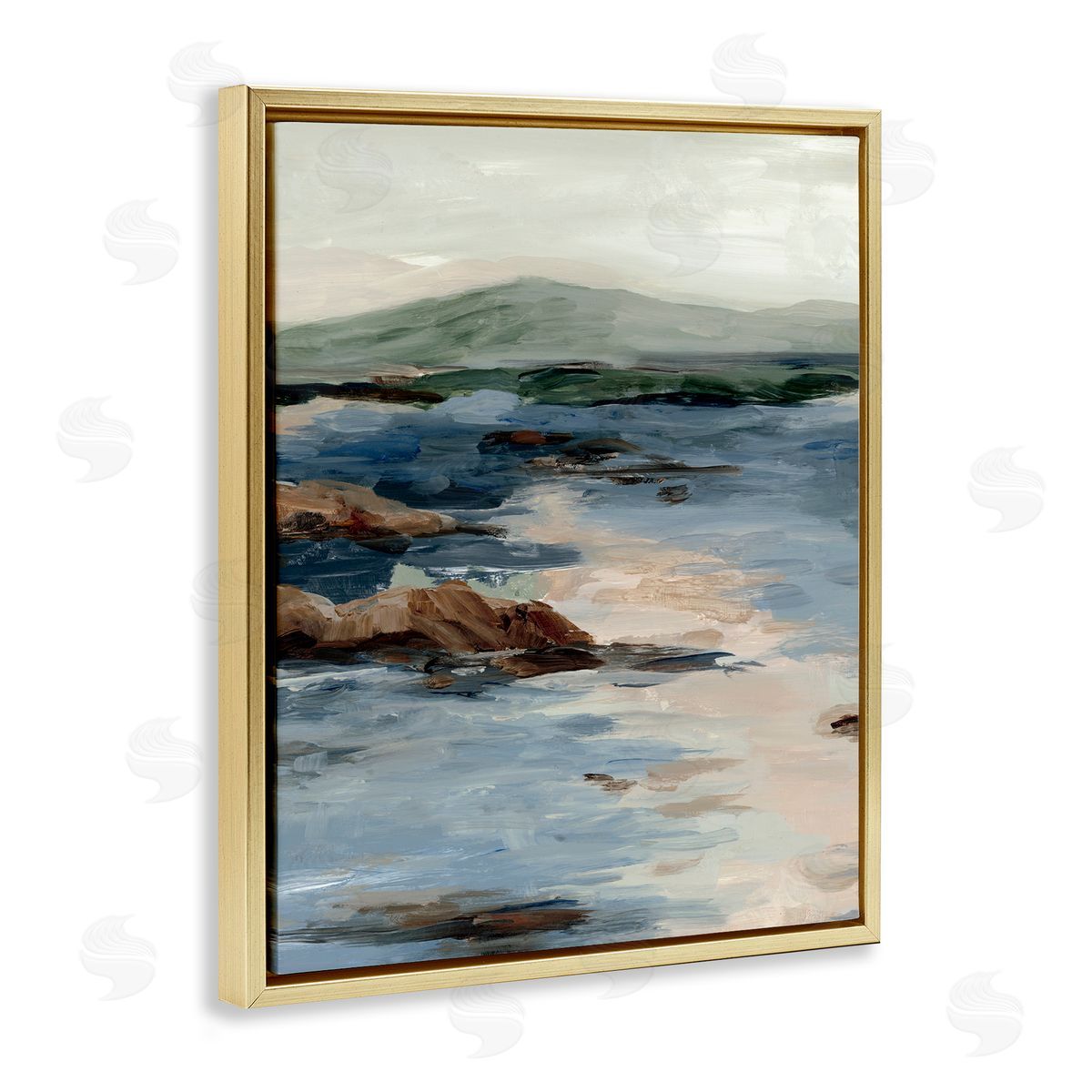 Jacob Q Crashing Tides Seascape Canvas Wall Art Print