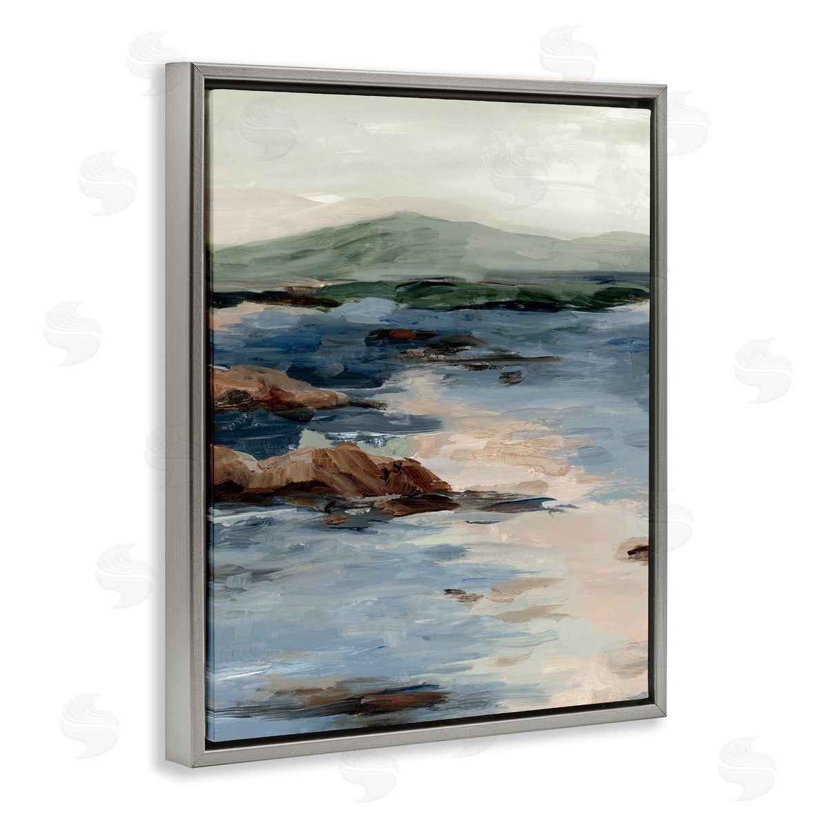 Jacob Q Crashing Tides Seascape Canvas Wall Art Print