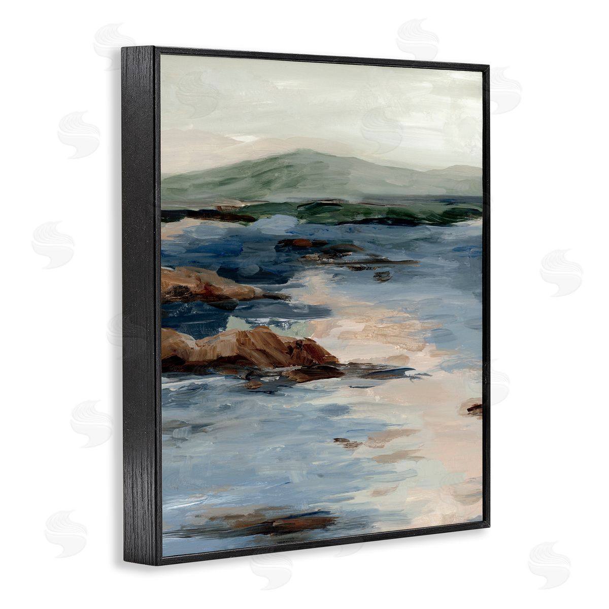 Jacob Q Crashing Tides Seascape Canvas Wall Art Print