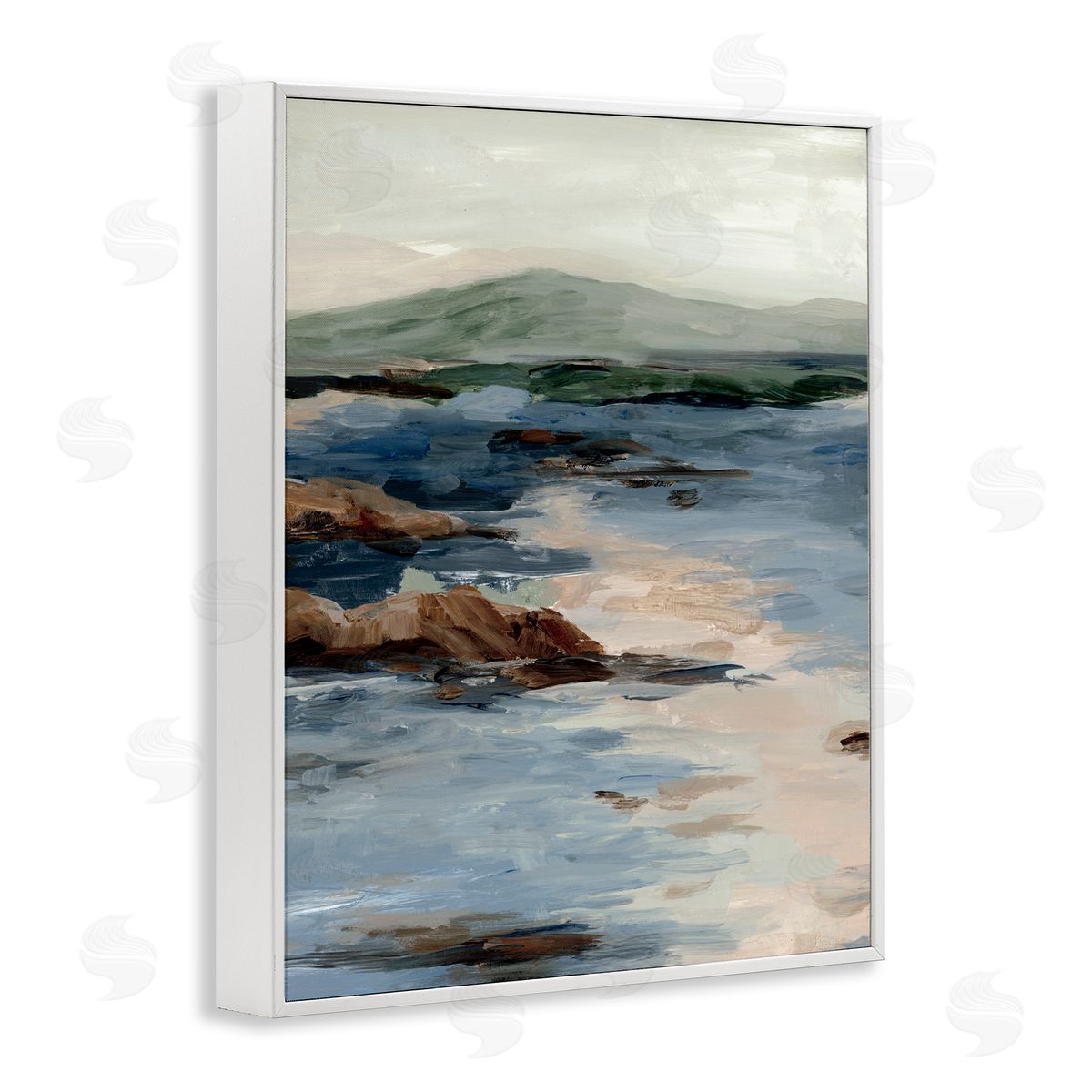 Jacob Q Crashing Tides Seascape Canvas Wall Art Print