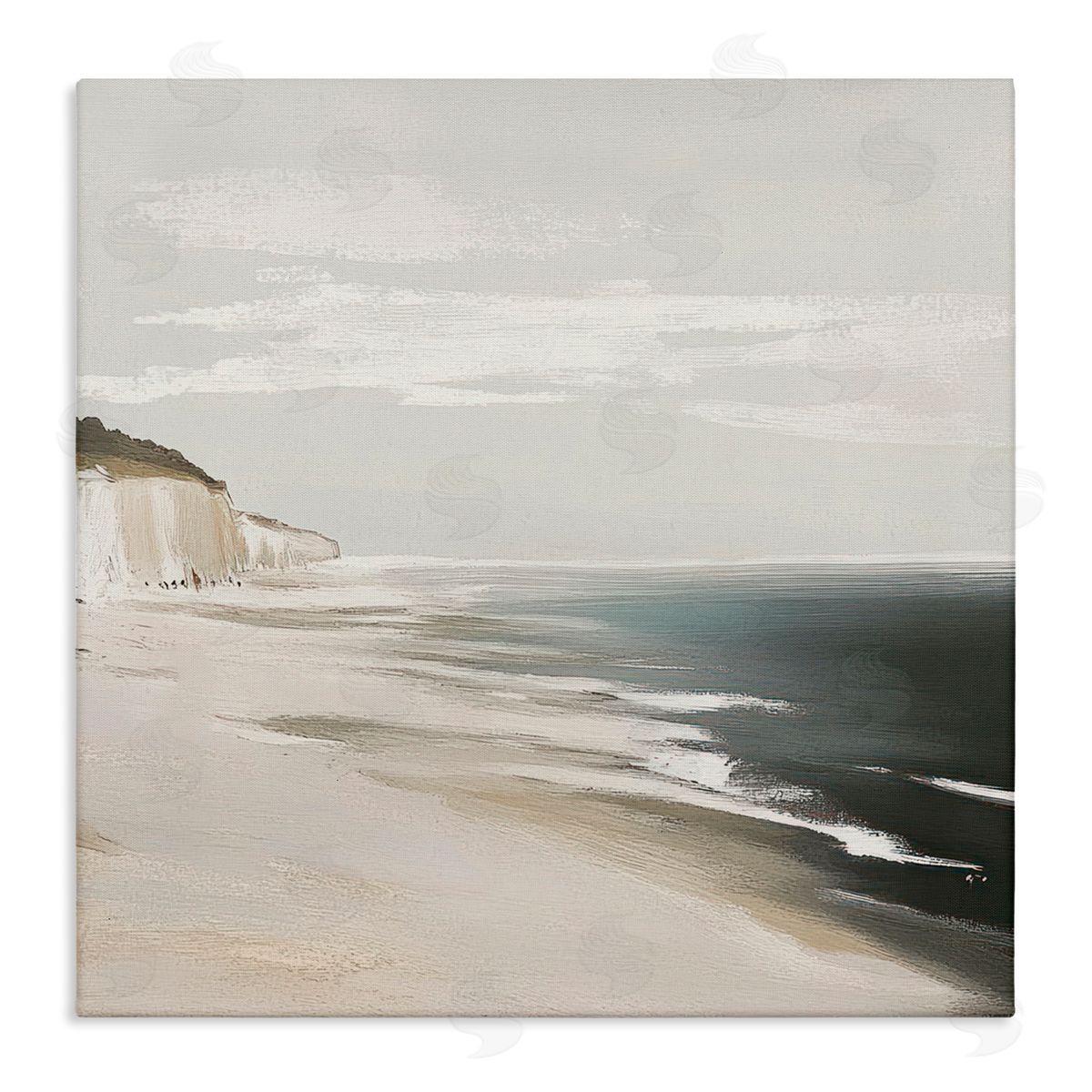 Mona Grace Soft Sands in Neutrals Canvas Wall Art Print