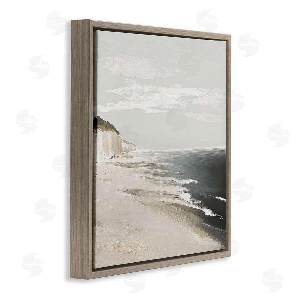 Mona Grace Soft Sands in Neutrals Canvas Wall Art Print
