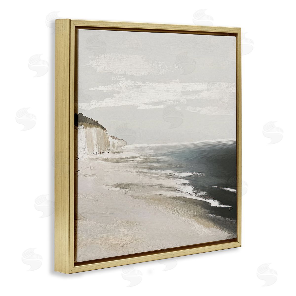 Mona Grace Soft Sands in Neutrals Canvas Wall Art Print