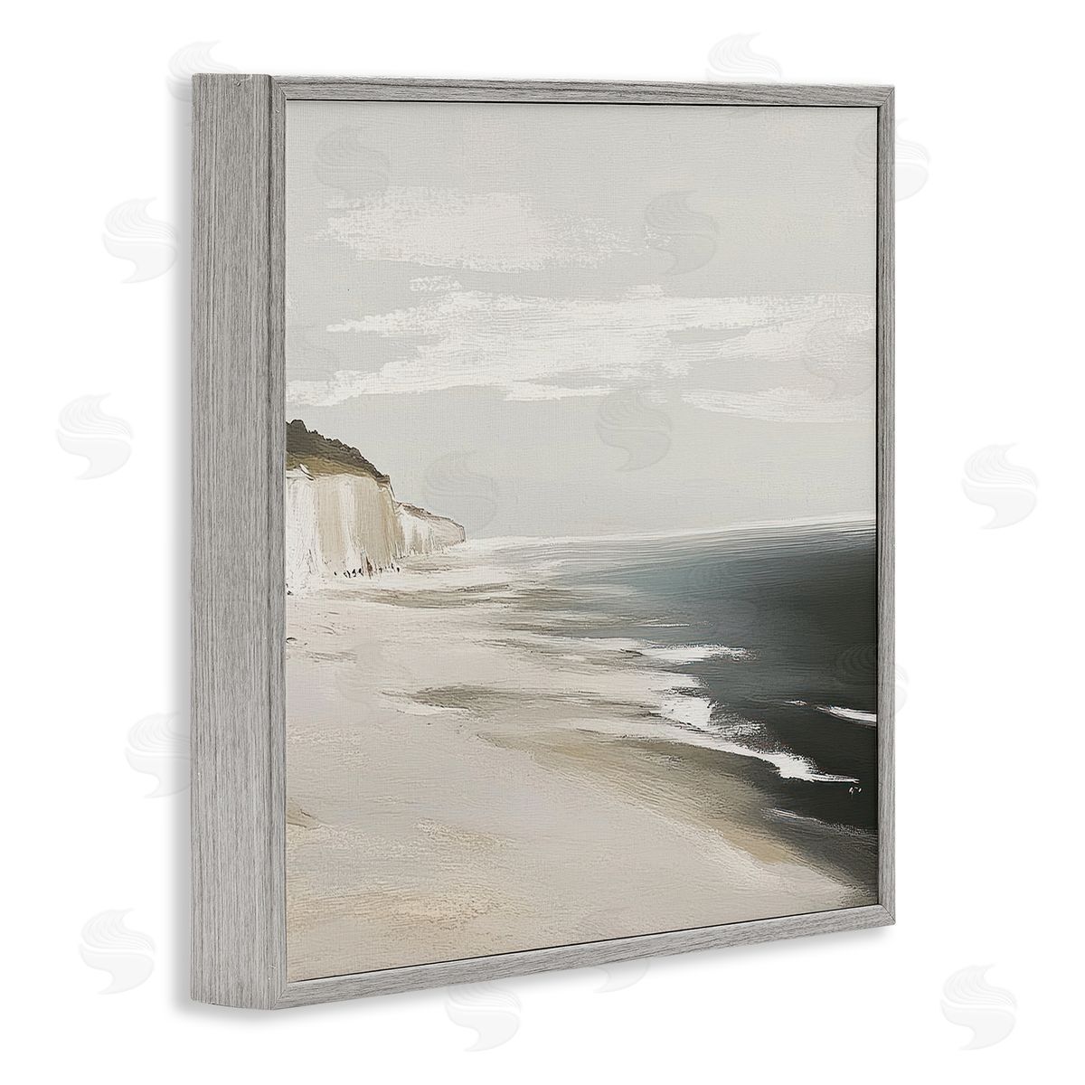 Mona Grace Soft Sands in Neutrals Canvas Wall Art Print