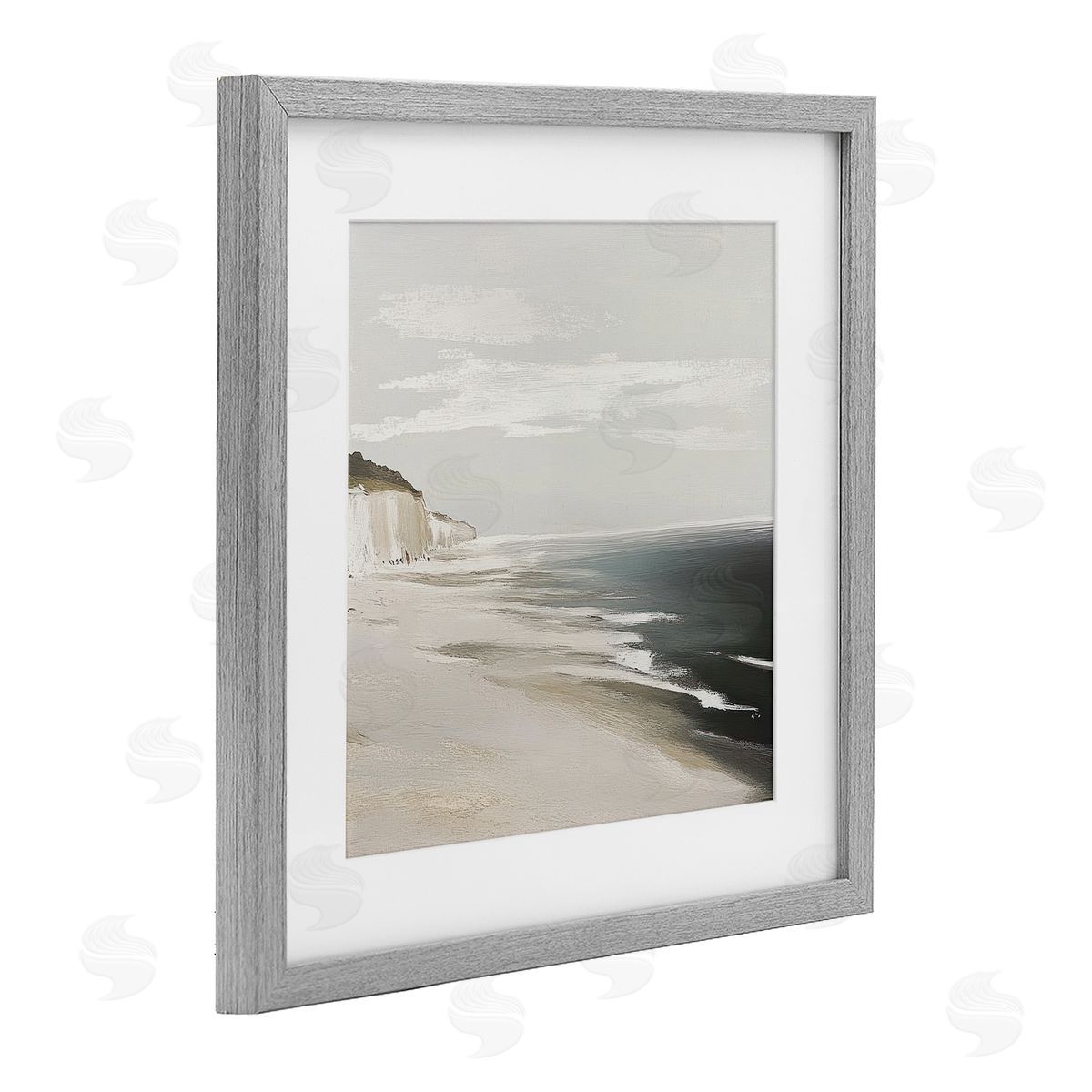 Mona Grace Soft Sands in Neutrals Canvas Wall Art Print