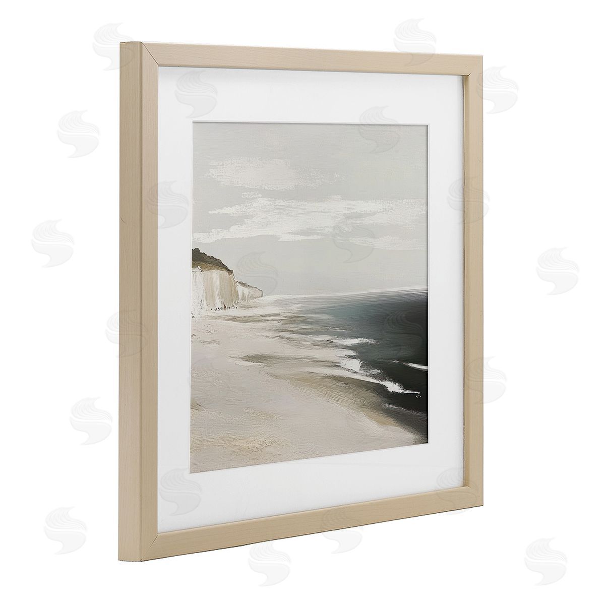 Mona Grace Soft Sands in Neutrals Canvas Wall Art Print