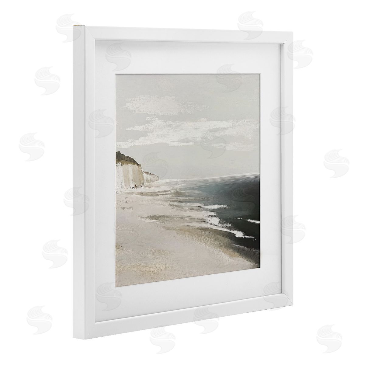 Mona Grace Soft Sands in Neutrals Canvas Wall Art Print