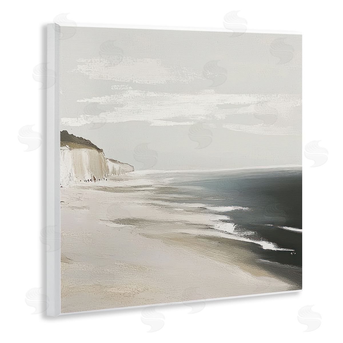 Mona Grace Soft Sands in Neutrals Canvas Wall Art Print