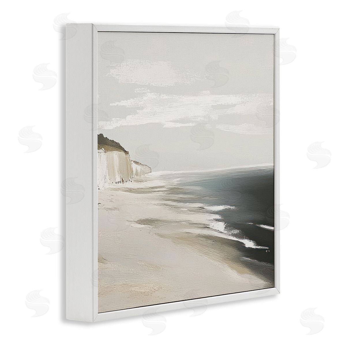 Mona Grace Soft Sands in Neutrals Canvas Wall Art Print