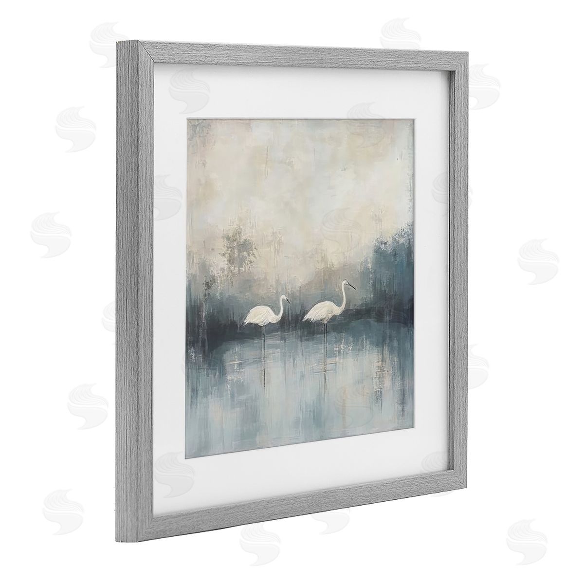 Mona Grace Still Waters Soft Wings Canvas Wall Art Print