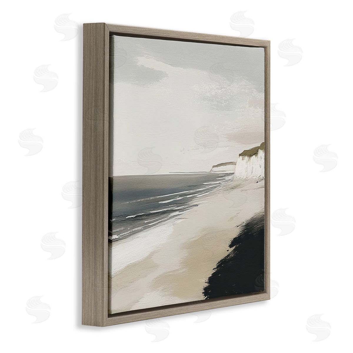 Mona Grace Soft Sands Seascape Canvas Wall Art Print