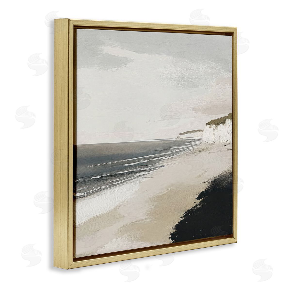 Mona Grace Soft Sands Seascape Canvas Wall Art Print