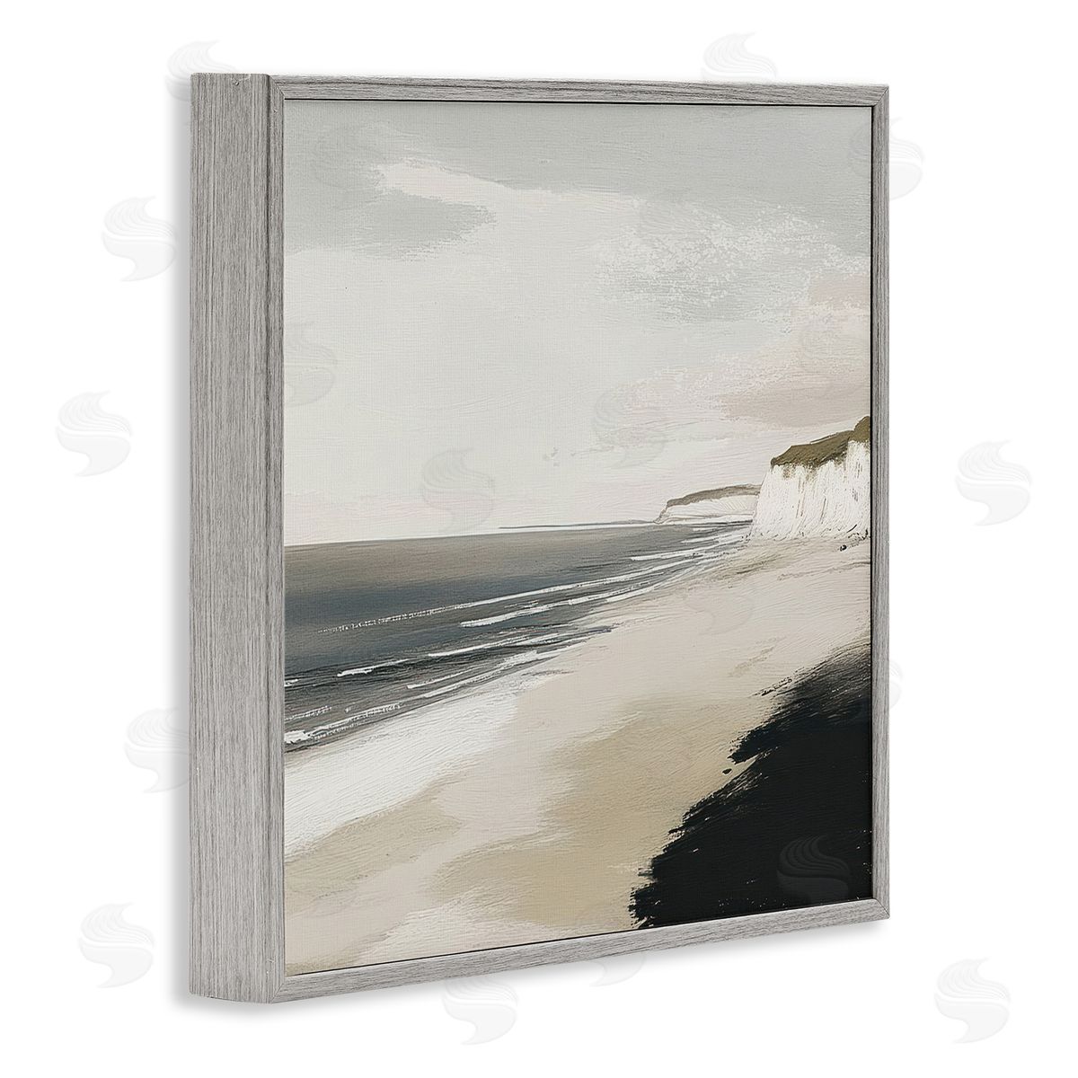 Mona Grace Soft Sands Seascape Canvas Wall Art Print