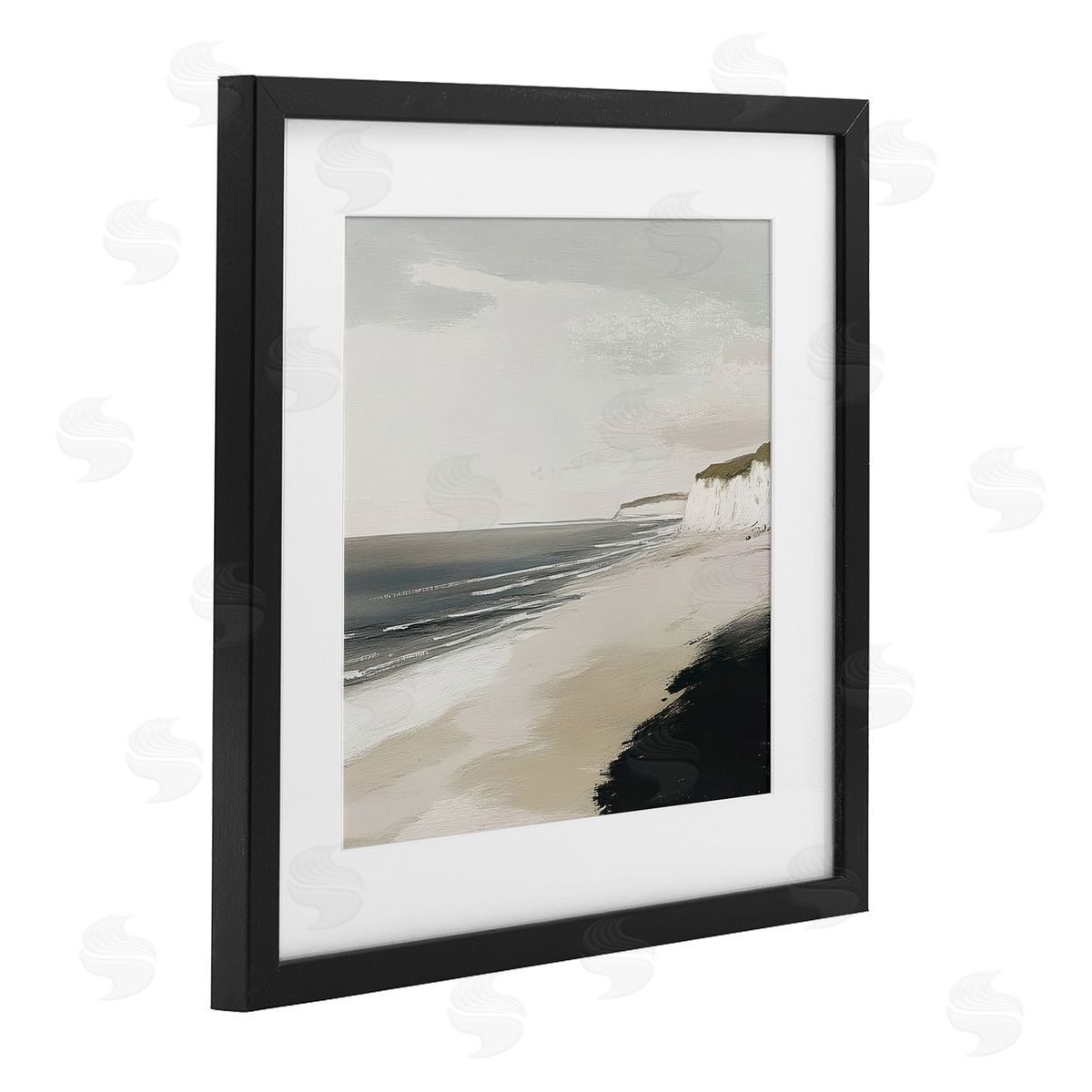 Mona Grace Soft Sands Seascape Canvas Wall Art Print