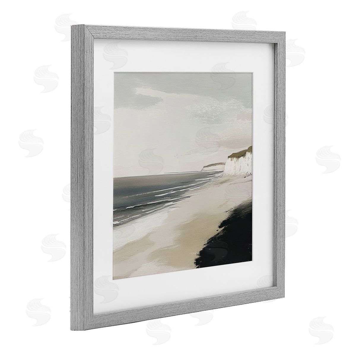 Mona Grace Soft Sands Seascape Canvas Wall Art Print