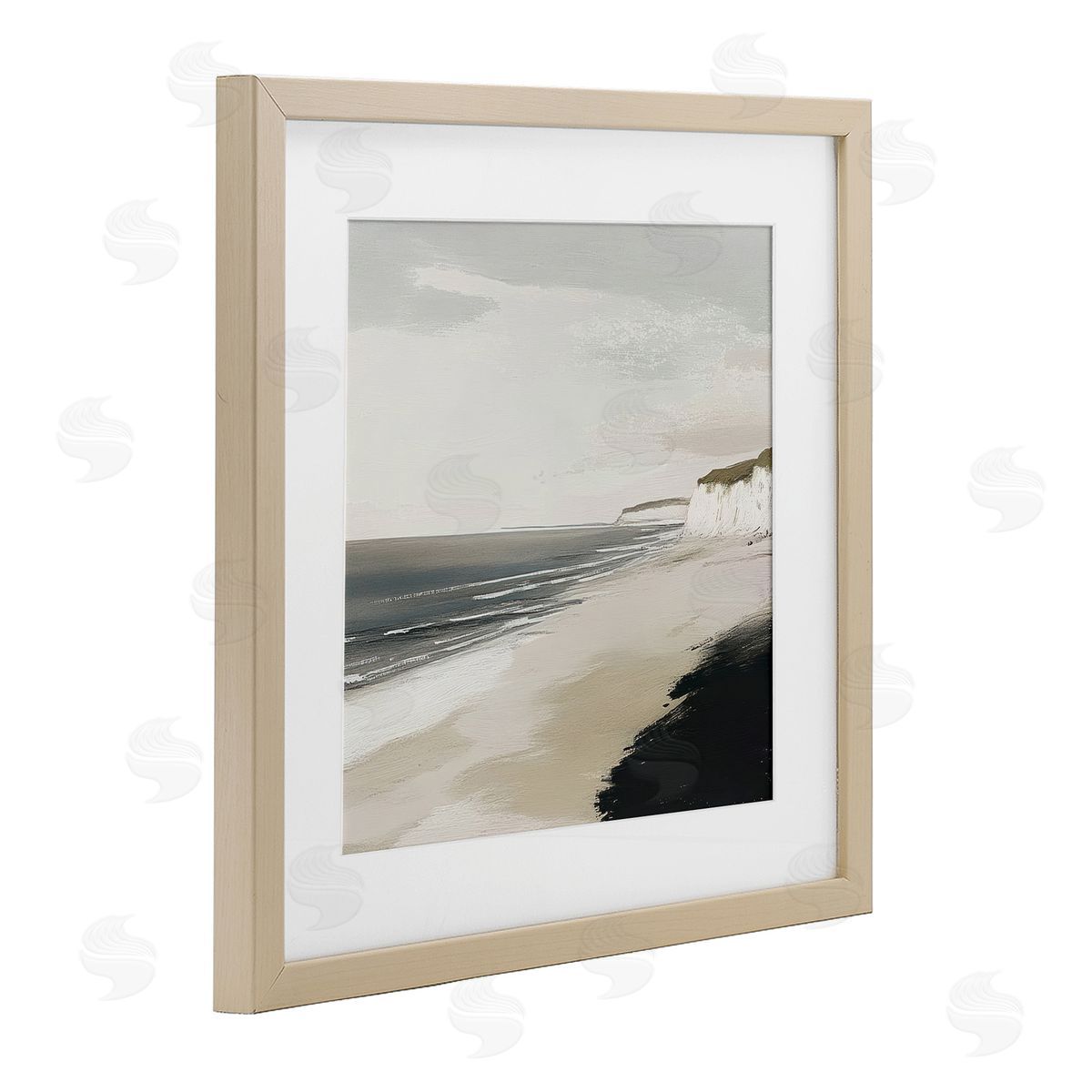 Mona Grace Soft Sands Seascape Canvas Wall Art Print