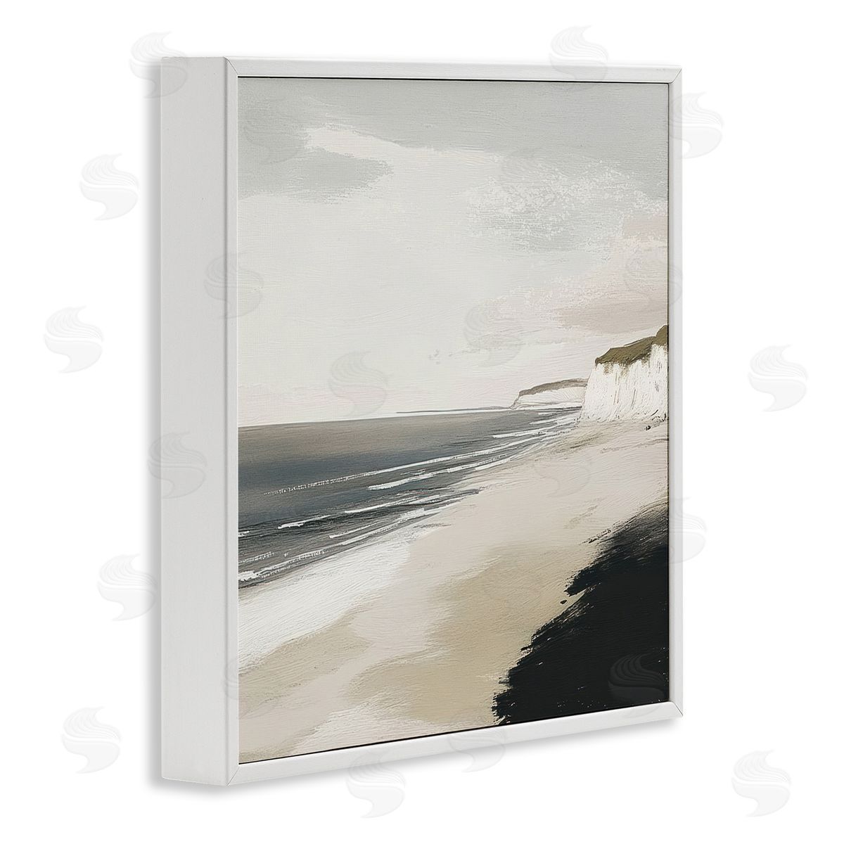 Mona Grace Soft Sands Seascape Canvas Wall Art Print