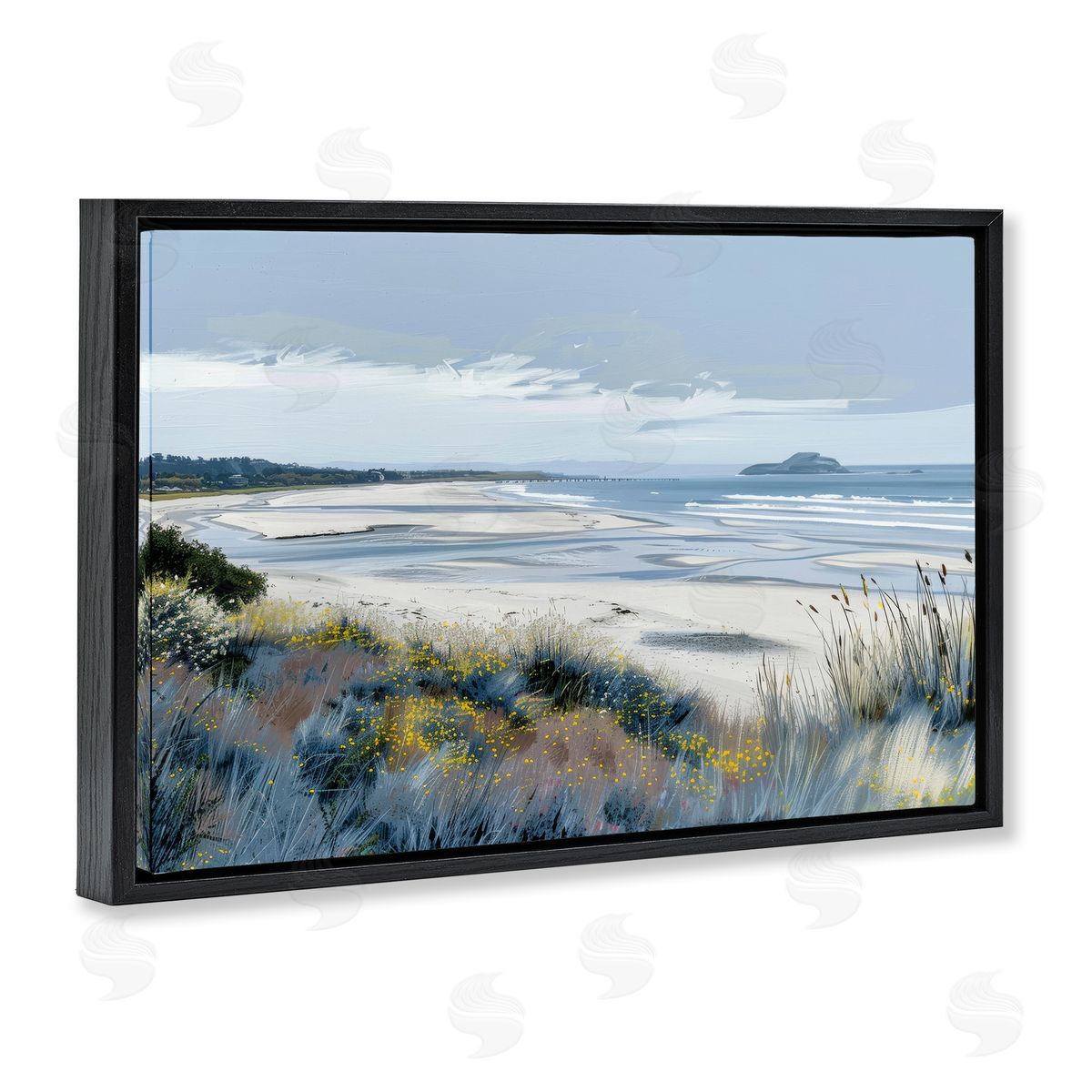 Irena Orlov Reflections Of Blue Shore Canvas Wall Art Print